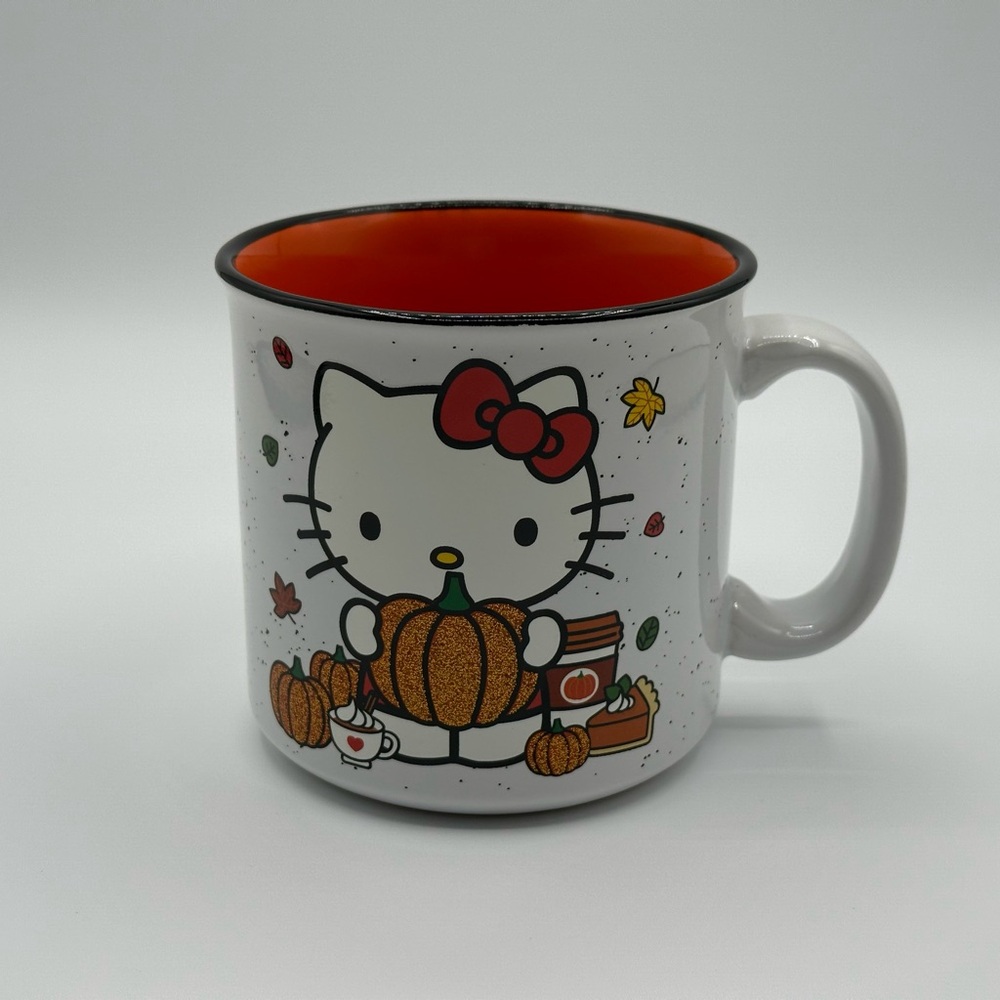 Hello Kitty Sanrio Pumpkin Spice & Everything Nice Large Mug 25oz Fall NWT RARE!